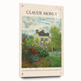 Acrylic print of a Claude Monet-inspired landscape with soft pastel hues, ideal for bedroom or dining room decor.
