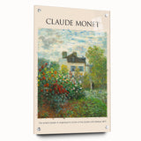 Acrylic print of a Claude Monet-inspired landscape with soft pastel hues, ideal for bedroom or dining room decor.