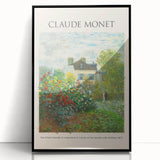 Large abstract wall art depicting a Claude Monet-inspired scene, with soft pastel hues on black framed acrylic.