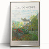 Framed acrylic print of a Claude Monet painting with soft pastel colors, ideal for modern art wall decor.