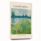 Acrylic print of a Claude Monet impressionist painting, featuring soft pastel shades, ideal for bedroom or dining room art.