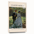 Acrylic print of Claude Monet's impressionist artwork with soft pastel colors, ideal for bedroom or dining room decor.