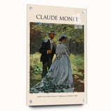 Acrylic print of Claude Monet's impressionist artwork with soft pastel colors, ideal for bedroom or dining room decor.