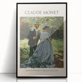 Large abstract wall art depicting a Claude Monet-inspired scene with soft pastel shades on a framed acrylic.