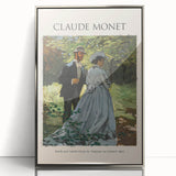 Mid-century modernist art by Claude Monet, featuring soft pastel colors on a framed acrylic, ideal for nursery wall art.