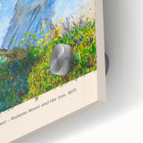 Acrylic print of a Claude Monet-inspired large abstract piece, featuring soft pastel tones, ideal for dining room art.