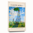 Acrylic print of Claude Monet's impressionist artwork in soft blue and green tones, ideal for dining room decor.