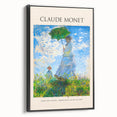 Framed canvas featuring a black and white landscape painting in a vintage poster art style, suitable for bedroom decor.
