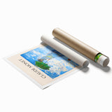 Extra large rolled print of Claude Monet's floral art in soft pastel hues, ideal for classy bathroom wall art.