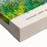 Large art featuring a black and white landscape painting on stretched canvas, ideal for bedroom wall decor.