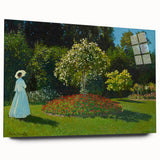 Acrylic print of a Claude Monet-inspired large abstract with pastel shades, suitable for bedroom or dining room art.