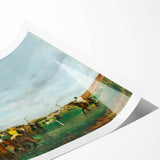 Extra large wall art featuring line art flowers in a minimalist style on a rolled canvas.