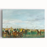 Black and white print of Edgar Degas' ballet dancers on stretched canvas, suitable for kitchen wall art.