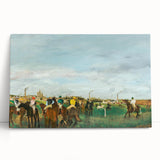 Black and white print of Edgar Degas' dancers on stretched canvas, ideal for kitchen wall art or bedroom ambiance.