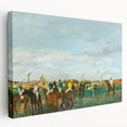 Edgar Degas ballet dancers painting on large stretched canvas, featuring soft pastel tones, ideal for kitchen wall art.