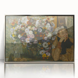 Mid-century modernist art by Edgar Degas, featuring dancers, rendered in soft pastel shades on a framed acrylic print.