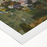 Art deco poster of a ballet scene with pastel colors on rolled canvas, ideal for dining room wall art.