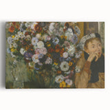 Black and white print of Edgar Degas' dancers on stretched canvas, suitable for kitchen wall art.