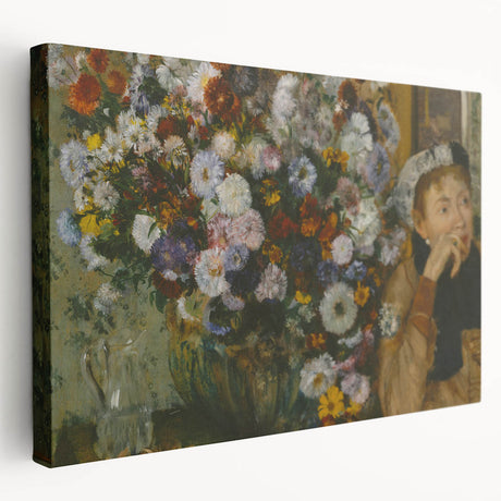 Edgar Degas-inspired ballerina painting on a large stretched canvas with pastel color tones, suitable for kitchen wall art.