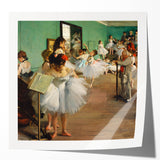 Extra large wall art featuring a floral design by Edgar Degas on glossy photo paper, ideal for dining room decor.
