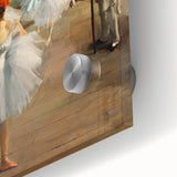 Large abstract wall art print of Edgar Degas' dancers in mid-century modernist style on acrylic glass.