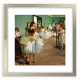 Textured abstract art print featuring muted earth tones on a framed silver canvas, suitable for bedroom decor.