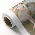 Art Deco style Edgar Degas poster in pastel shades on rolled canvas, suitable for nursery wall art.