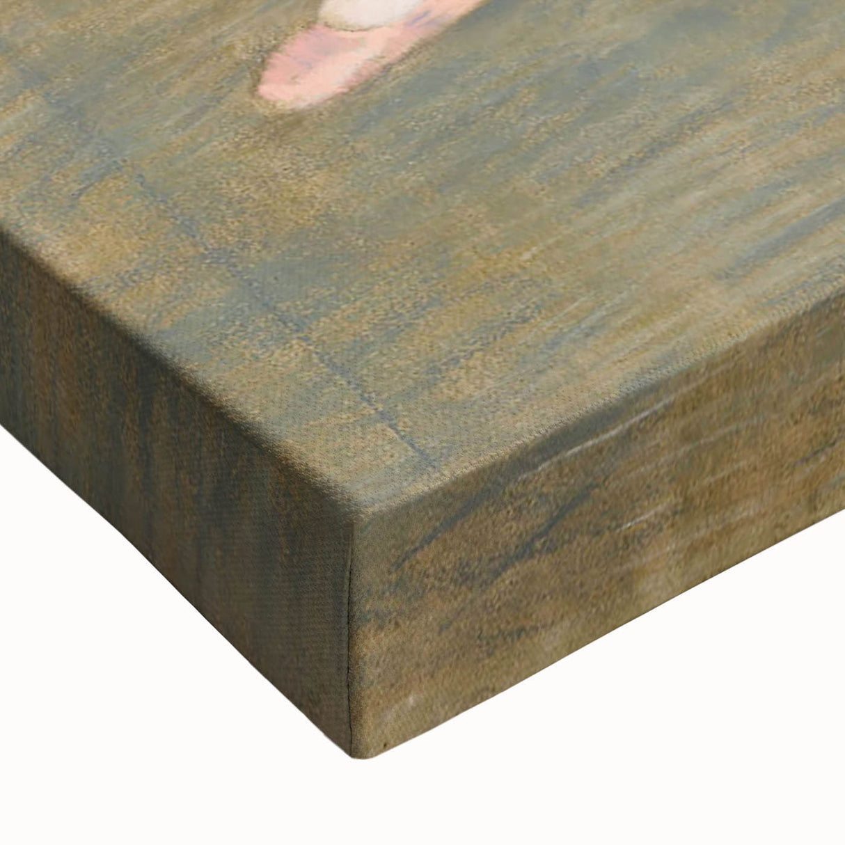 Large art featuring a black and white Edgar Degas landscape painting on stretched canvas, ideal for bedroom wall decor.