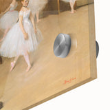 Mid-century modernist large abstract wall art by Edgar Degas, featuring soft pastel shades on acrylic glass.