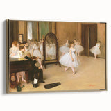 Vintage poster art of a landscape painting on framed canvas, featuring muted earth tones, ideal for bedroom wall decor.