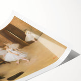 Extra large wall art featuring line art flowers in black on white, rolled print format, suitable for large living room decor.