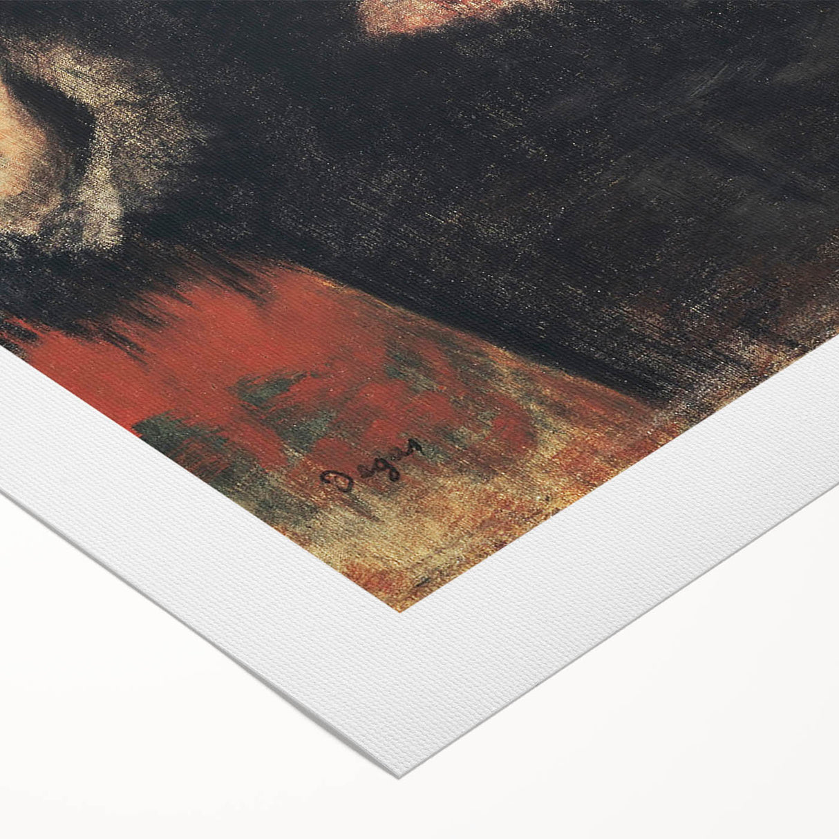 Art deco poster featuring a ballet scene in pastel shades on a rolled canvas, ideal for dining room wall art.