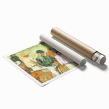 Extra large rolled print of Edgar Degas's floral artwork in soft pastel shades.