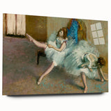 Large abstract wall art by Edgar Degas on acrylic glass, featuring muted earth tones and soft brush strokes.