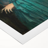 Art deco poster featuring a colorful Edgar Degas ballet scene on rolled canvas, suitable for dining room wall art.