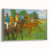 Landscape art painting of a colorful, vintage-style scene on a framed canvas, ideal for adding character to a living room.
