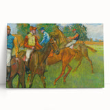 Black and white print of Edgar Degas' ballet dancers on large stretched canvas, suitable for kitchen or bedroom decor.