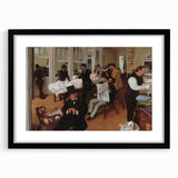 Extra large abstract art print featuring colorful, textured strokes on a black framed canvas, ideal for living room decor.