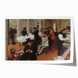 Edgar Degas-inspired floral art on rolled print featuring soft pastel colors.