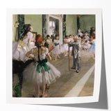 Extra large acrylic print of Edgar Degas' impressionist floral art, featuring soft pastel shades.