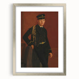 Textured art print of an abstract design in silver frame, featuring soft pastel shades, ideal for bedroom decor.