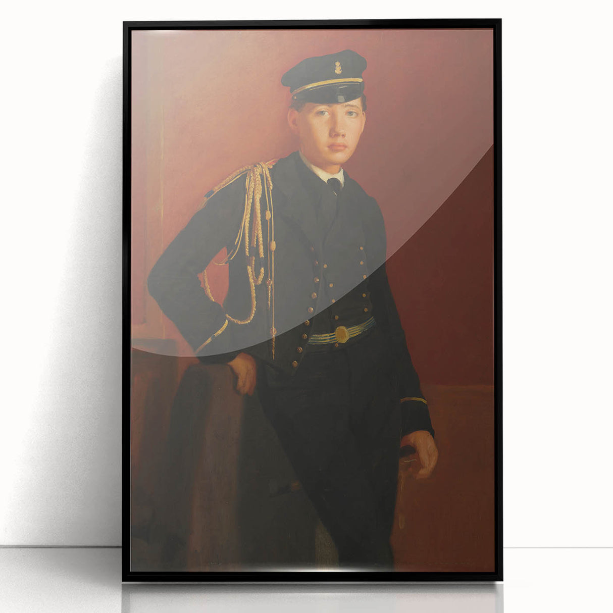 Large abstract wall art featuring a mid-century modernist style with soft pastel shades on a framed acrylic.