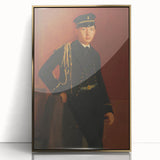 Large art print of Edgar Degas's dancers in pastel shades, framed in gold acrylic, suitable for nursery or modern decor.