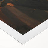 Art deco poster featuring Edgar Degas' classic dance theme in muted pastel tones on rolled canvas.