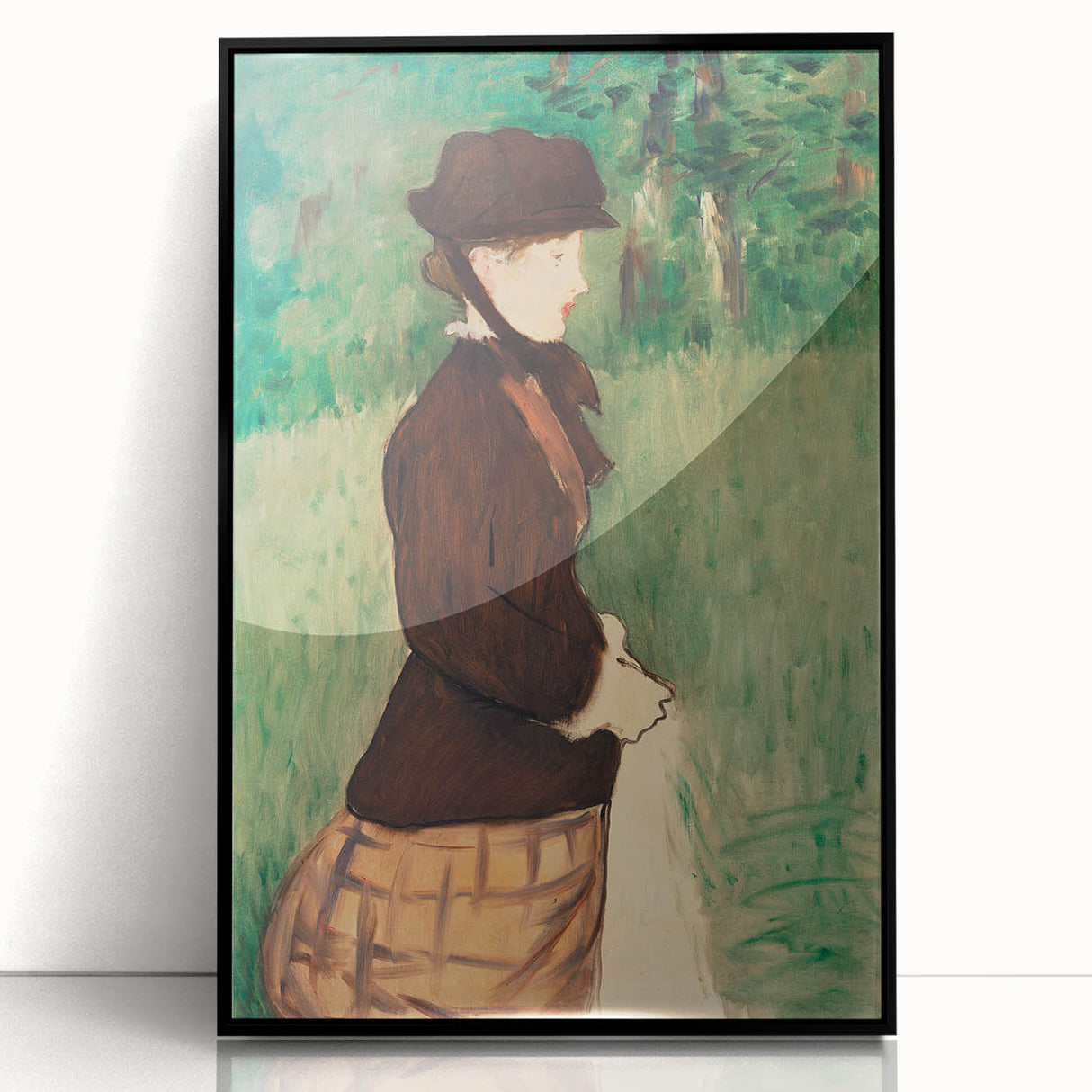Large abstract wall art featuring vibrant, multicolored brushstrokes on a framed acrylic, ideal for modern art wall decor.
