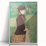 Edouard Manet-inspired acrylic print featuring subdued art deco design, ideal for modern art wall decor or nursery.