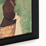 Close-up of a black framed canvas featuring a textured, colorful abstract design, ideal for large living room walls.