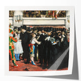 Edouard Manet-inspired floral print in muted pastel tones on glossy photo paper, suitable for dining room or bathroom decor.