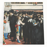 Black and white print of Edouard Manet's artwork on stretched canvas, suitable as kitchen wall art or bedroom decor.