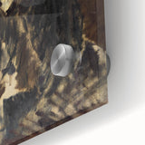 Close-up of a large abstract wall art by Édouard Manet in mid-century modernist style.